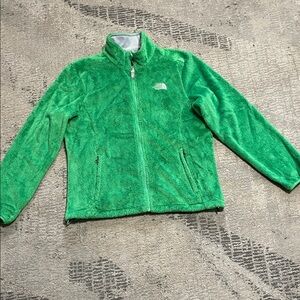North Face Women’s Osito Lizzie Green Fleece Jacket Sz Large